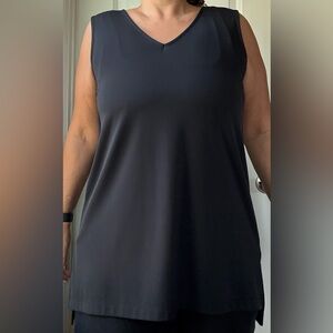 Lands' End Classic Black Tank Top